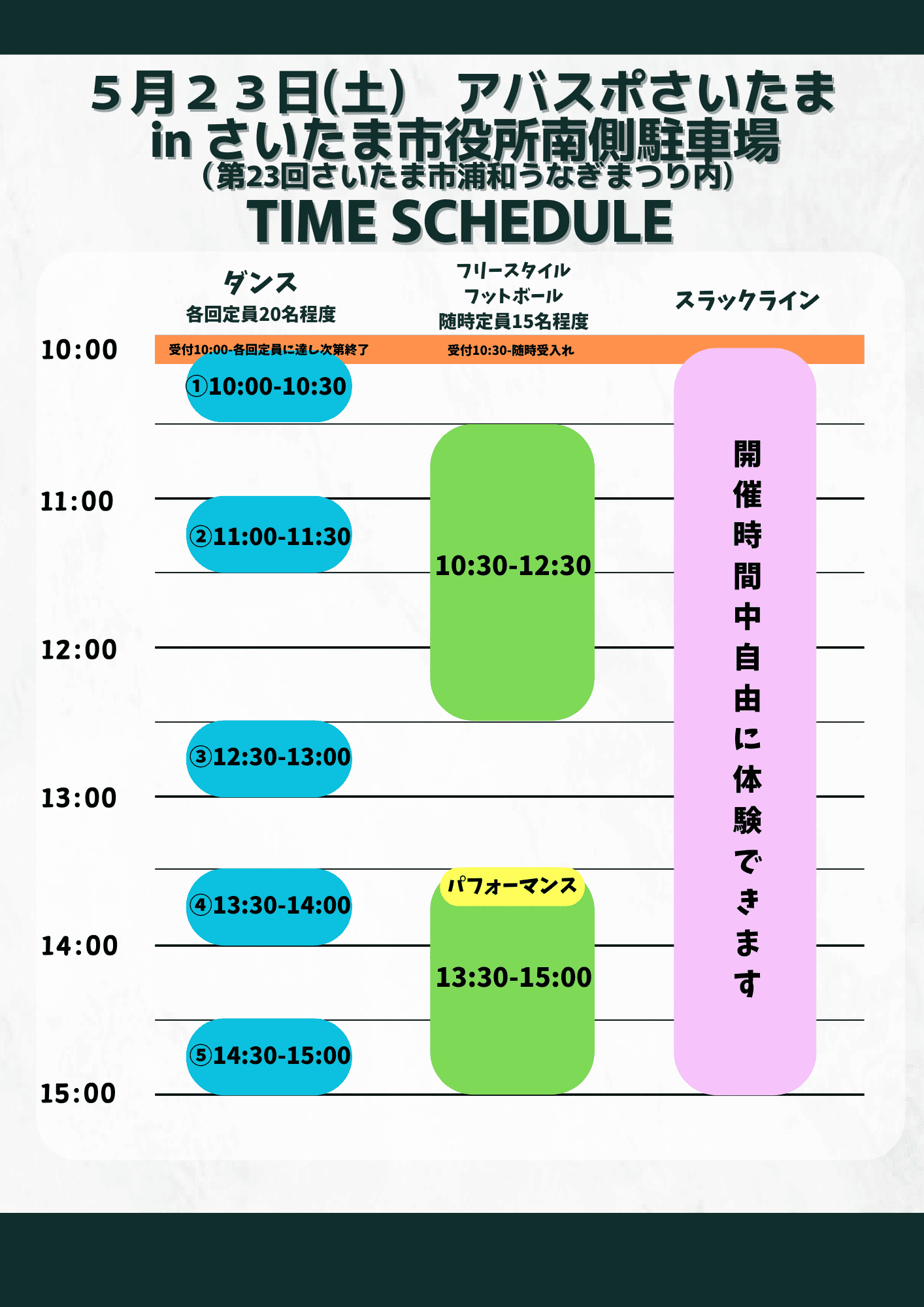 5/23 タイムスケジュール